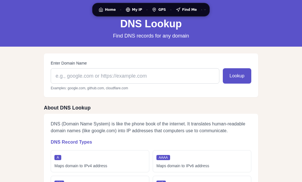 Test the domain against a public resolver to isolate the fault