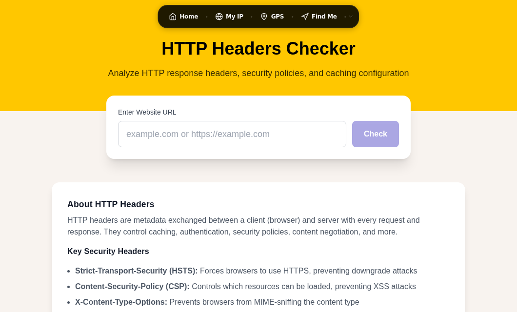 See real response headers and status codes for any URL