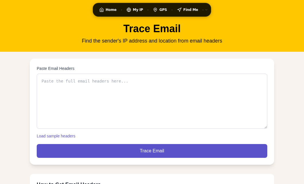 Paste raw headers into the email trace tool to walk the Received chain