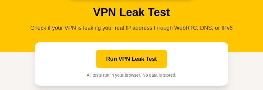 On public WiFi with a VPN, verify the tunnel holds